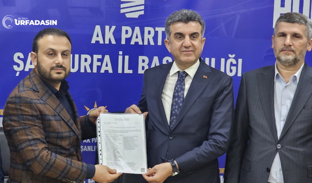 AK Parti Haliliye İlçe Başkanı Avukat Mustafa Bağmancı Mazbatasını Aldı