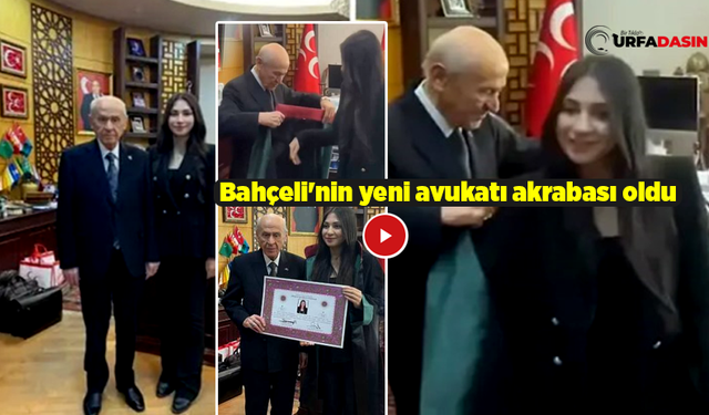 Siverekli Fettahoğlu'nun Avukatlık Cübbesini Amcası Devlet Bahçeli Giydirdi