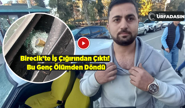 Birecik’te Seyir Halindeki Araca Yorgun Mermi İsabet Etti