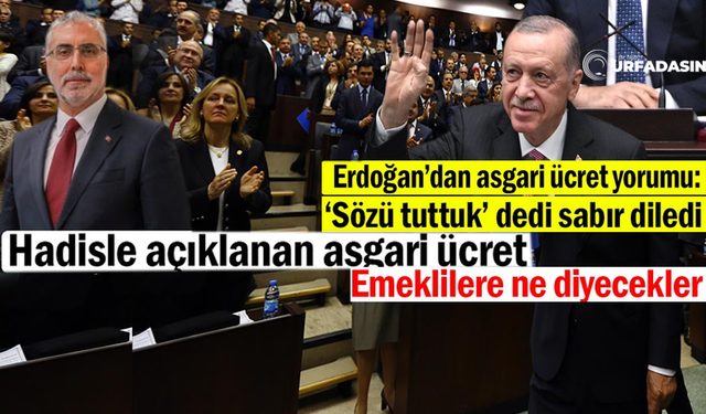 Erdoğan'dan Asgari Ücret Yorumu:Çalışanlarımızı Enflasyona Ezdirmeme Sözümüzü Tuttuk