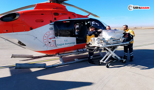 Ambulans Helikopter 25 Günlük Berat Bebek İçin Havalandı