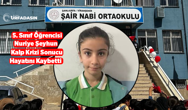 Şanlıurfa'da Okulda Kahreden Olay !