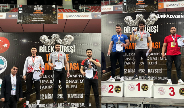Şanlıurfalı Sporcular Bilek Güreşi Şampiyonasına Damgasını Vurdu