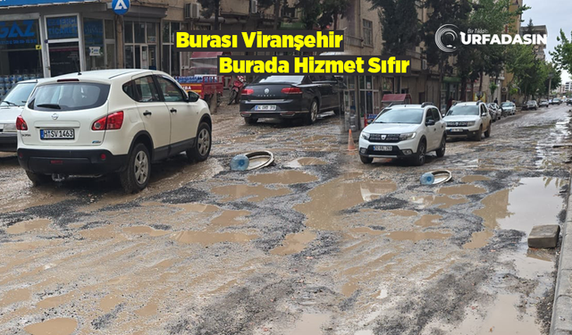 Viranşehir'de Bu Cadde ve Sokaklar Çamurdan Ve Çukurdan Geçilmiyor