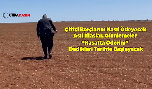 GAP'ın Başkenti Şanlıurfa'da Çiftçiler İsyanları Oynuyor!