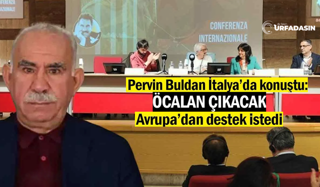 Pervin Buldan İtalya'da Düzenlenen Öcalan Konferansında Konuştu