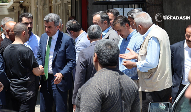 AK Parti Şanlıurfa İl Başkanı Mehmet İlhami Günbegi Buğday Pazarı Esnafını Ziyaret Etti