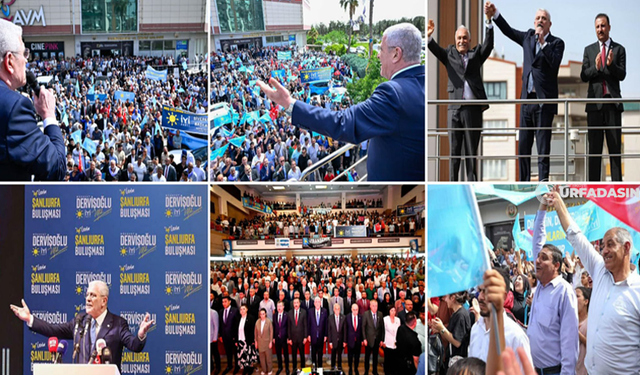 Dervişoğlu'nun Şanlıurfa Programı Yoğun İlgiden Mitinge Dönüştü