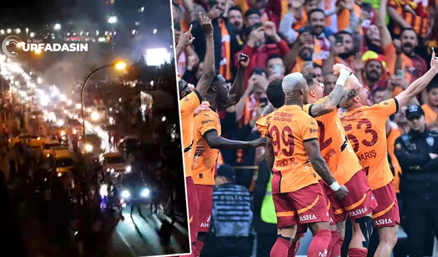 Galatasaray Şampiyon Oldu Şanlıurfalı Taraftarların Kutlamaları Sokağa Taştı