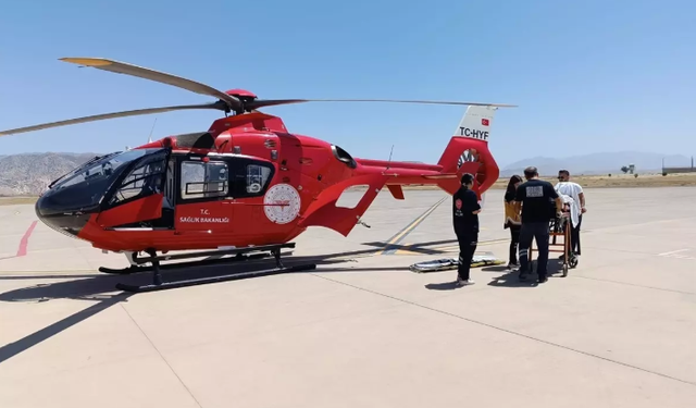 Şanlıurfa'ya, Cizreden Helikopterle Hasta Nakli