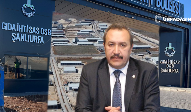 Şanlıurfa Gıda İhtisas OSB'de Arsa Tahsisi Başladı