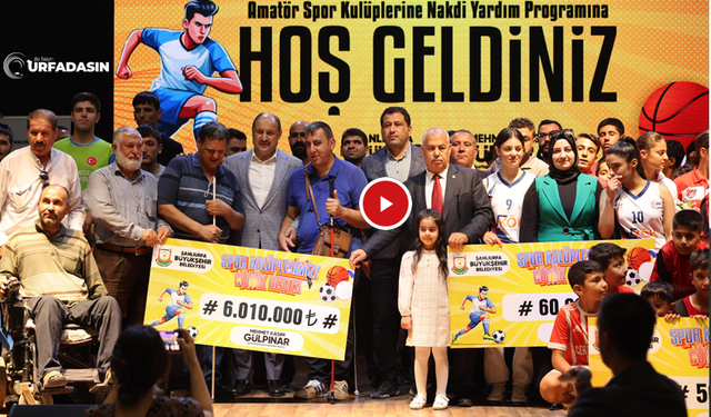 Şanlıurfa Amatör Spor Kulüplerine 6 Milyon TL Destek
