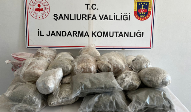 Birecik'te 26 Kilo Esrar Ele Geçirildi, 1 Kişi Gözaltına Alındı