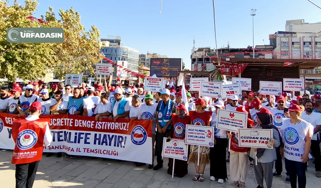 Memur-Sen Şanlıurfa'da da Meydana İndi Verilen Zam Teklifine Tepki Gösterdi
