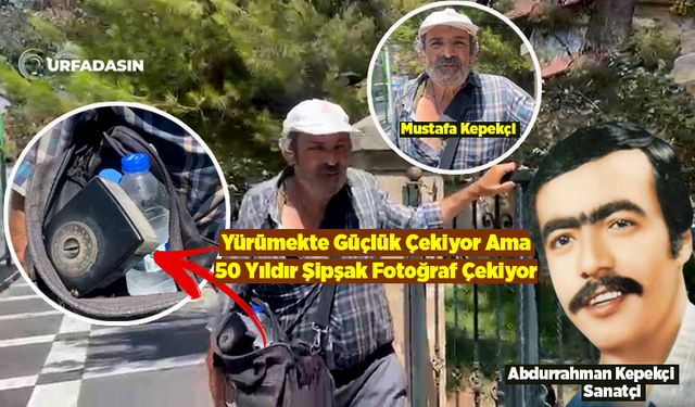 Şanlıurfa'nın Mobil Fotoğrafçısı Mustafa Kepekçi Yarım Asırdır Teknolojiye Direniyor