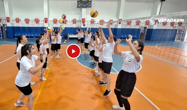 Şanlıurfa’da Kız Çocuklarından Voleybol Kursuna Yoğun İlgi
