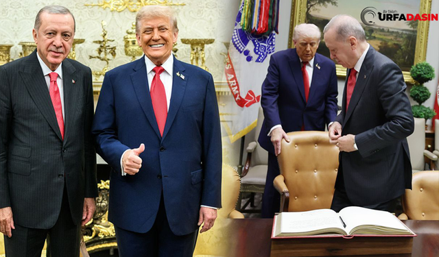 Erdoğan İle Trump'ın Tarihi Görüşmesinden Tarihi Fotoğraf