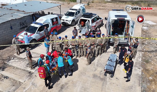 Kurtarma Ekiplerinden Gerçeği Aratmayan Tatbikat