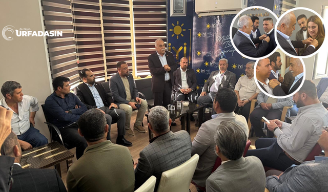 Fakıbaba, Şanlıurfa'da Halkla Buluştu Partisine Katılanlara Rozet Taktı