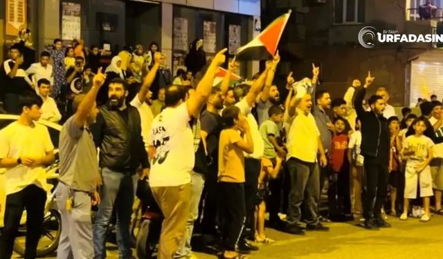 Şanlıurfa Ceylanpınar'da Filistin'e Destek Konvoyu