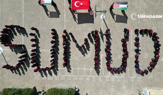 Şanlıurfa'da Liseli Gençlerden Sumud Filosu'na Destek Koreografisi