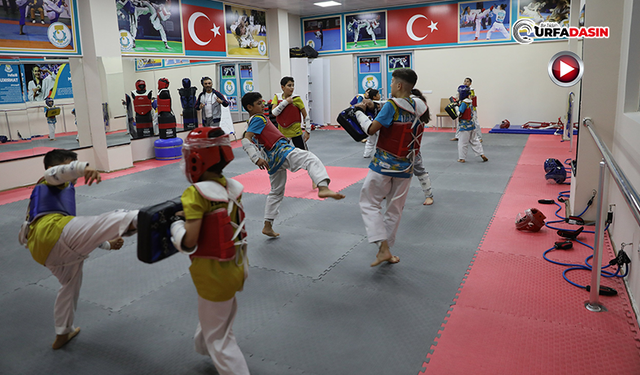 Haliliye’deki Spor Kurslarında Tekvando Heyecanı Yaşanıyor