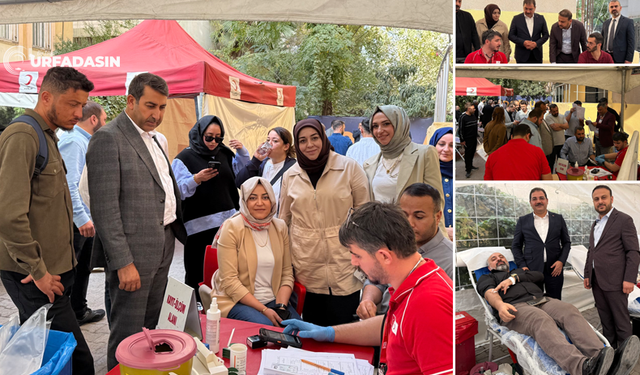 AK Parti Haliliye Teşkilatından Kızılay’a Kan Bağışı Desteği