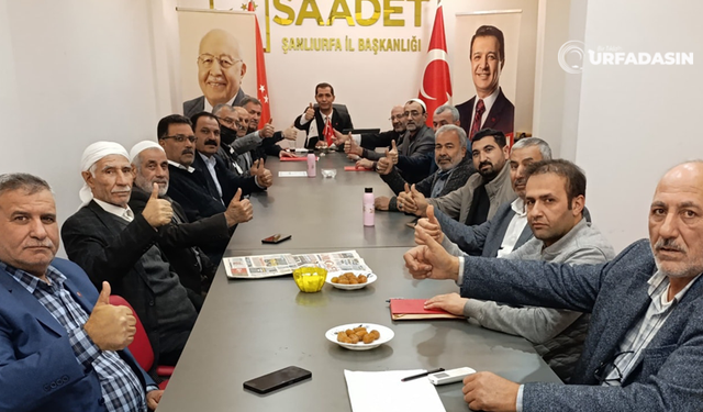 Saadet Partisi Şanlıurfa İl Yönetim Kurulu Faliyetlerini Görüşmek İçin Toplandı