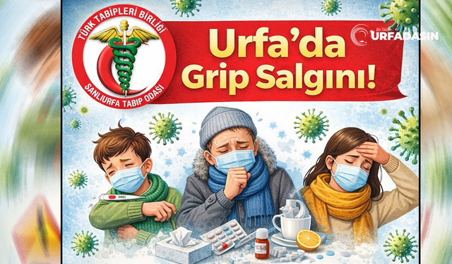 Şanlıurfa Tabip Odası Artan İnfluenza Grip Salgınına Karşı Halkı Uyardı