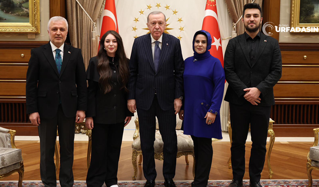 Ayşenur Gök ve Ailesi Cumhurbaşkanı Erdoğan’ı Ziyaret Etti