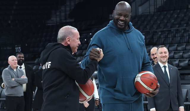Cumhurbaşkanı Erdoğan, NBA efsanesi Shaquille O’Neal ile bir araya geldi