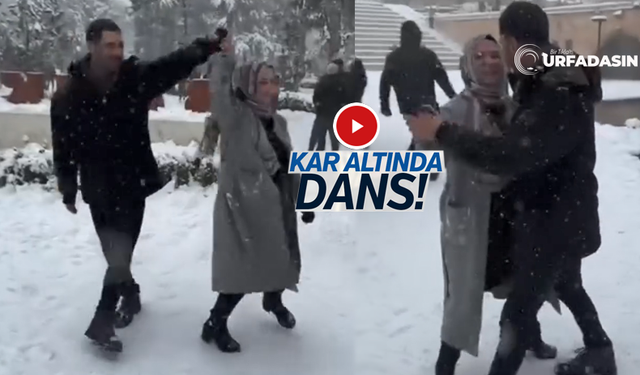 Şanlıurfa'nın Simgesi Balıklıgöl'de Karlar Üstünde Dans