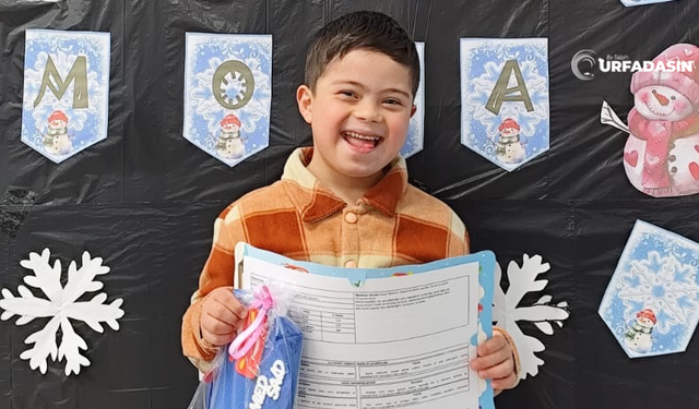 Şanlıurfa'da Down Sendromlu Muhammed Said Kendirci'nin Karne Sevinci