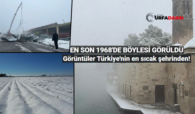 Türkiye'nin En Sıcak Şehri Şanlıurfa En Soğuk Günlerini Yaşıyor