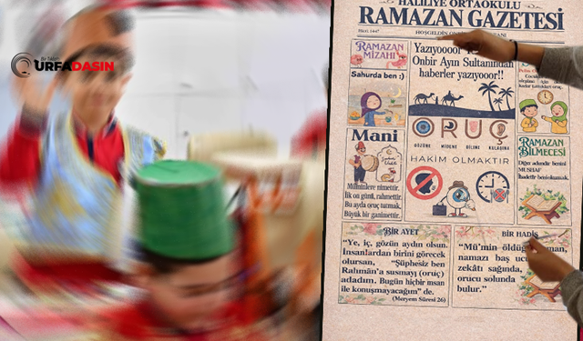 Şanlıurfa'da Haliliye Ortaokulu Ramazan Gazetesi Çıkardı