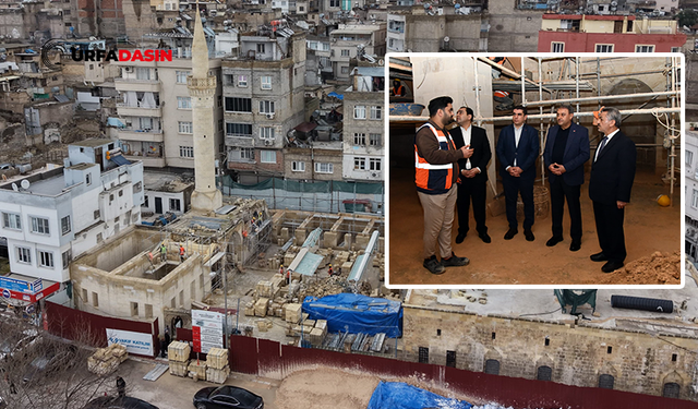 Şanlıurfa Valisi Şıldak'tan Birecik Ulu Cami'deki Restorasyona İnceleme