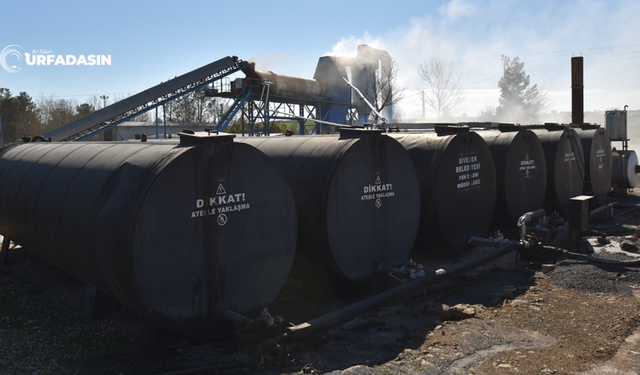 Siverek Belediyesi 12 Yıl Aradan Sonra Yeniden Asfalt Üretimine Başladı