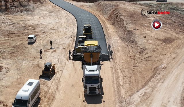 Birecik, Halfeti ve Bozova Yolundaki Asfaltlama Çalışmalarında Sona Yaklaşıldı