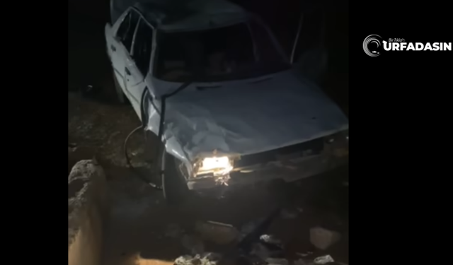 Harran'daki Bu Kazada Sürücünün Burnu Bile Kanamdı Otomobil Hurdaya Döndü