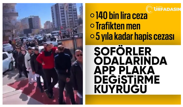 Şanlıurfa'da Plaka Basım Atölyelerinde Uzun Kuyruklar!