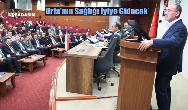 Bekir Bozdağ, Şanlıurfa'da Sağlık Hizmetlerinin Daha Etkin Yürütülmesi İçin Verimli Bir Toplantı Yaptık