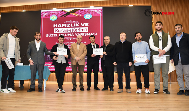 Şanlıurfa'da Hafızlık ve Kur’an-ı Kerim’i Güzel Okuma Yarışması Düzenlendi