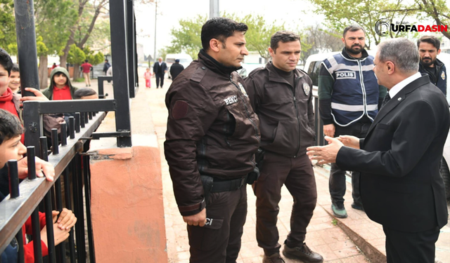Şanlıurfa'da Yeni Hafta Okul Kapılarında 2 Bekçi 2 Polisle Başladı