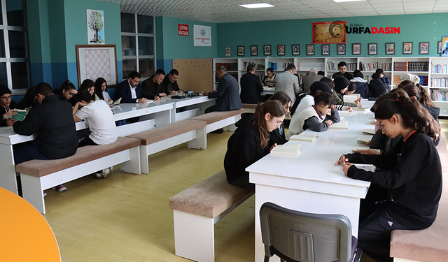 Şanlıurfa'da Kütüphaneler Haftasında Kitap Okuma Etkinliği Düzenlendi