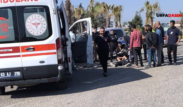 Şanlıurfa'da Otomobille Çarpışan Motosikletteki 2 Kişi Yaralandı