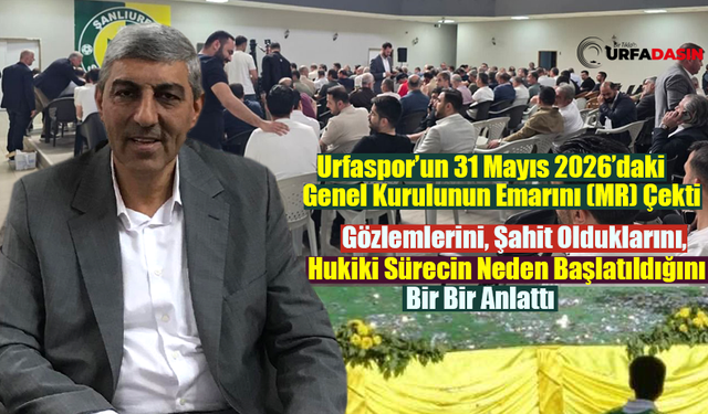 Şanlıurfaspor Genel Kurul Seçiminin Tartışması 1 Aydır Devam Ediyor