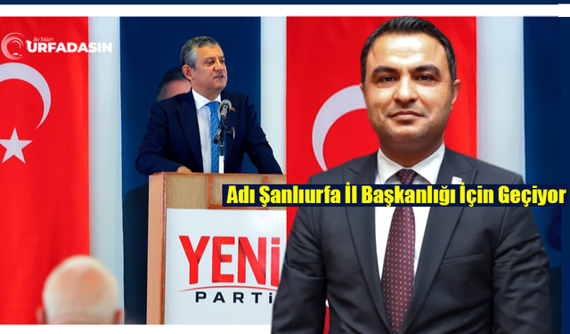 CHP Haliliye Eski İlçe Başkanı Avukat İbrahim Halil Alagöz Yeni Parti'ye Geçti
