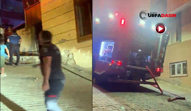 Şanlıurfa'da Binanın Giriş Katında Yangın Paniği