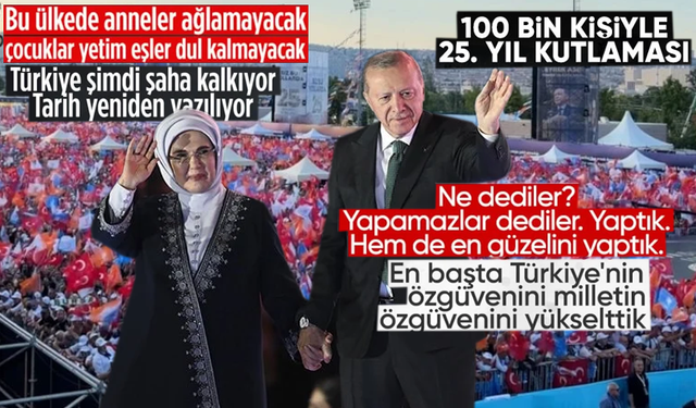 AK Parti'nin 25. Kuruluş Yıl Dönümü Şölene Dönüştü