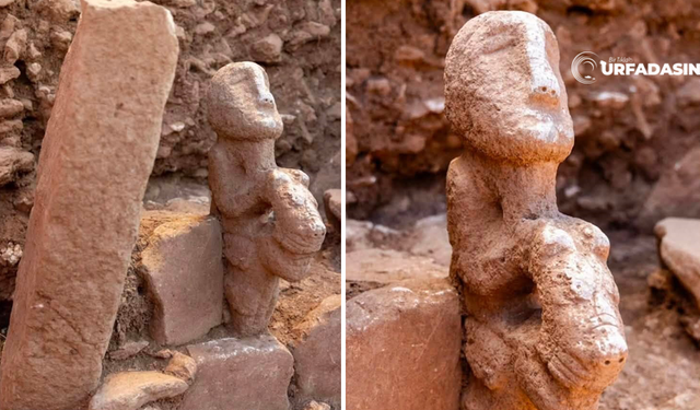 Karahantepe'de Leoparın Sırtında Oturan Bir İnsan Heykeli Bulundu